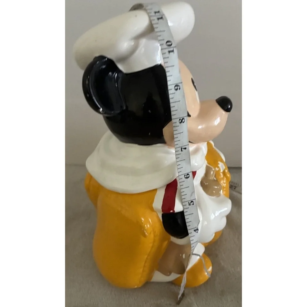 Vintage Cookie Jar Disney‎ Mickey Mouse Chef Flour Sack Hoan Ltd. Ceramic *flaws